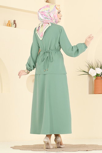 moda selvim طقم اخضر فاتح 2839SLK540 - Thumbnail