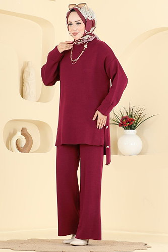 moda selvim Combined 2840AYD574 Burgundy - Thumbnail