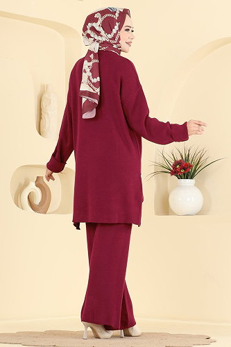 moda selvim Combined 2840AYD574 Burgundy - Thumbnail