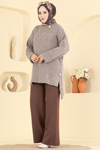 moda selvim Combined 2840AYD574 Koyu Vision & Brown - Thumbnail