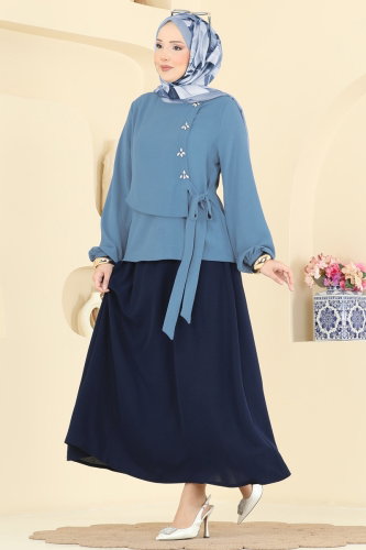 S.L.K. - Combined 2844SLK540 Blue & Navy Blue