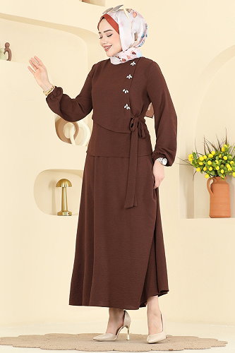 moda selvim Combined 2844SLK540 Brown - Thumbnail