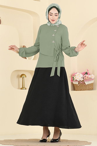 moda selvim Combined 2844SLK540 Oil&Black - Thumbnail