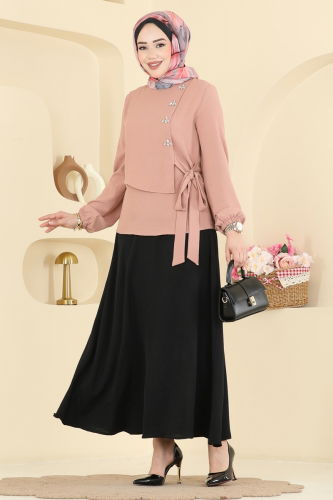 S.L.K. - طقم وردي واسود 2844SLK540