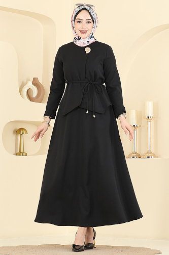 moda selvim طقم أسود 2848SLK540 - Thumbnail