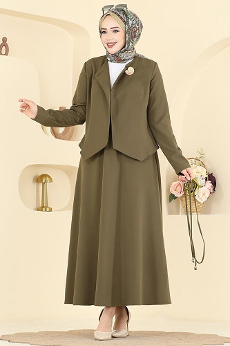 moda selvim Combined 2848SLK540 Khaki - Thumbnail