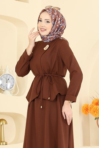 moda selvim طقم عسلي 2848SLK540 - Thumbnail