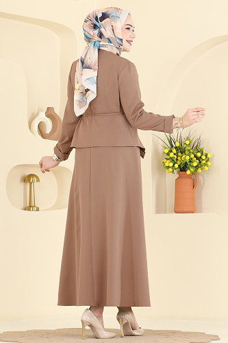 moda selvim طقم بيج 2848SLK540 - Thumbnail