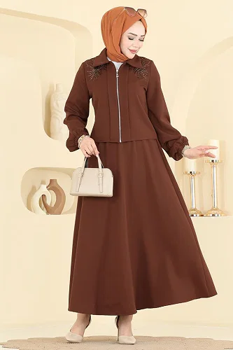 moda selvim Combined 2849SLK540 Tan - Thumbnail