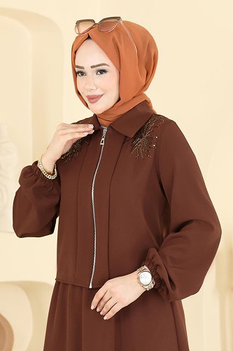 moda selvim Combined 2849SLK540 Tan - Thumbnail