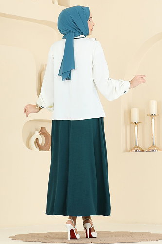 moda selvim Combined 2850SL432 Ekru&Petroleum - Thumbnail
