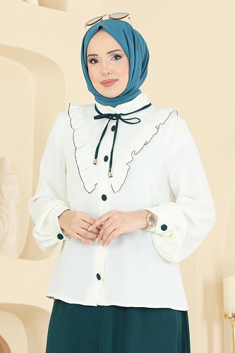 moda selvim طقم سكري وبترولي 2850SL432 - Thumbnail