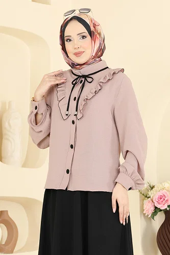 moda selvim طقم بيج وأسود 2850SL432 - Thumbnail
