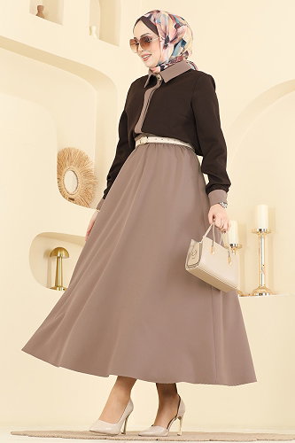 moda selvim Combined 2852SLK540 Bitter Brown&Vision - Thumbnail