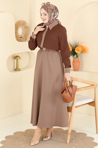 moda selvim Combined 2852SLK540 Tan&Vision - Thumbnail