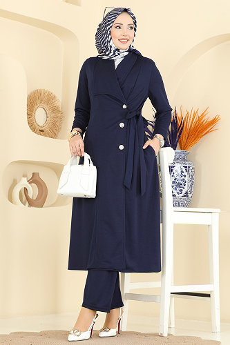 moda selvim Combined 2853SL432 Navy Blue - Thumbnail