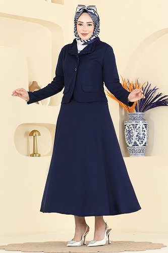 moda selvim Combined 2857SL432 Navy Blue - Thumbnail