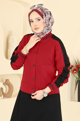 moda selvim Combined 2858SL432 Red & Black - Thumbnail