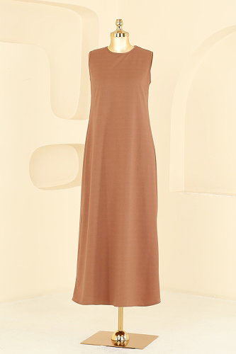 moda selvim طقم بيج ووردي 2858SL432 - Thumbnail