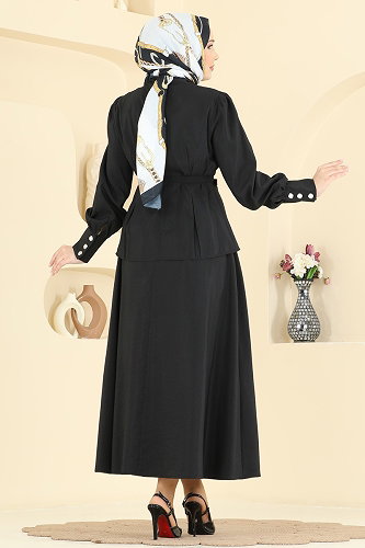 moda selvim طقم أسود 2860SLK540 - Thumbnail