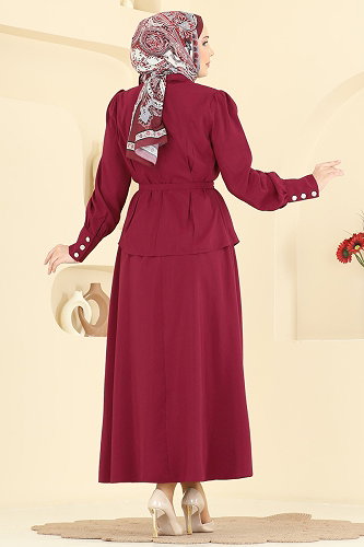 moda selvim Combined 2860SLK540 Burgundy - Thumbnail