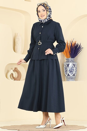 moda selvim طقم كحلي 2860SLK540 - Thumbnail