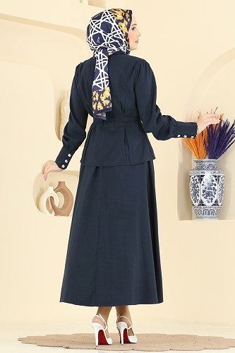 moda selvim طقم كحلي 2860SLK540 - Thumbnail