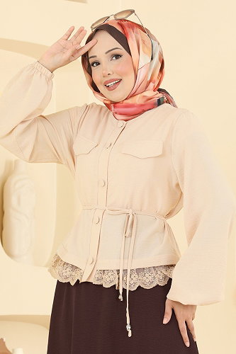 moda selvim طقم بيج وبني 2861SLK540 - Thumbnail