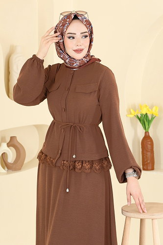 moda selvim Combined 2861SLK540 Brown - Thumbnail