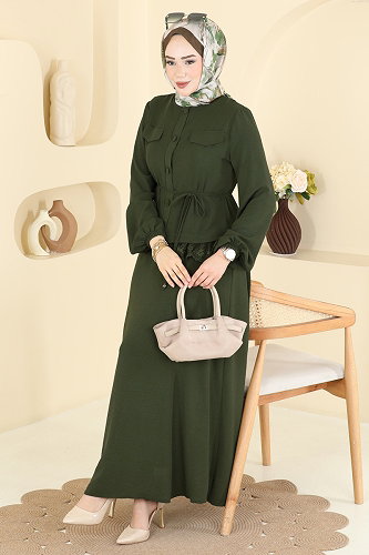 moda selvim Combined 2861SLK540 Khaki - Thumbnail