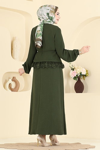 moda selvim طقم اخضر عفني 2861SLK540 - Thumbnail