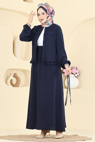 moda selvim Combined 2861SLK540 Navy Blue - Thumbnail