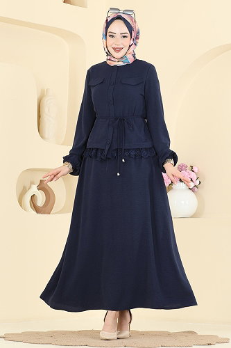 moda selvim Combined 2861SLK540 Navy Blue - Thumbnail