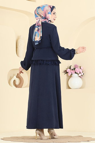 moda selvim طقم كحلي 2861SLK540 - Thumbnail