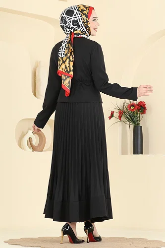 moda selvim طقم أسود 2865SL432 - Thumbnail