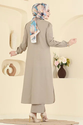 moda selvim طقم بيج 2866SL432 - Thumbnail