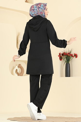 moda selvim طقم أسود 2869SLK540 - Thumbnail