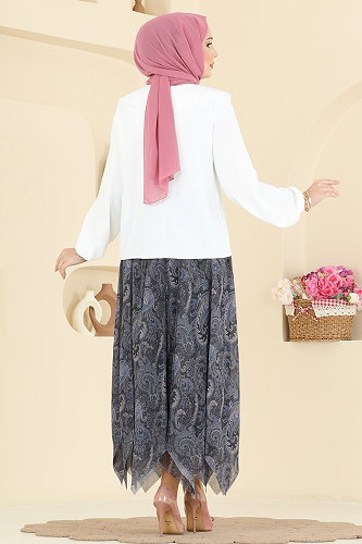 moda selvim طقم كحلي 2871SLK540 - Thumbnail
