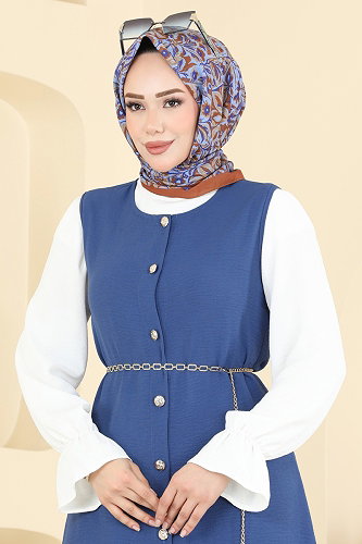 moda selvim Combined 2876SLK540 Indigo - Thumbnail