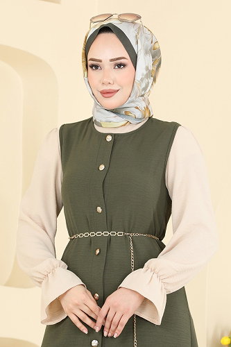 moda selvim طقم اخضر عفني 2876SLK540 - Thumbnail