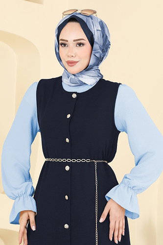 moda selvim Combined 2876SLK540 Navy Blue - Thumbnail