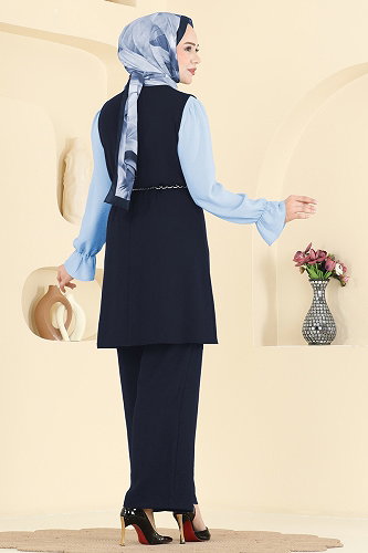 moda selvim Combined 2876SLK540 Navy Blue - Thumbnail