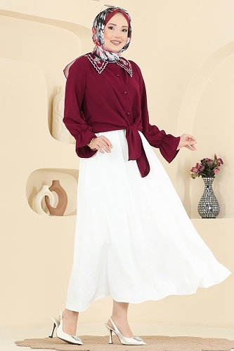 moda selvim طقم سكري و خمري 2877SLK540 - Thumbnail