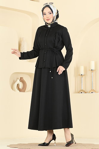 moda selvim طقم أسود 2879SLK540 - Thumbnail