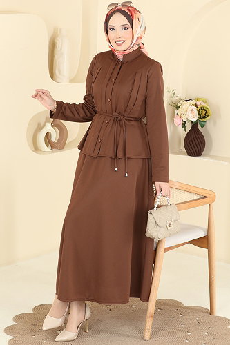 moda selvim طقم بني 2879SLK540 - Thumbnail