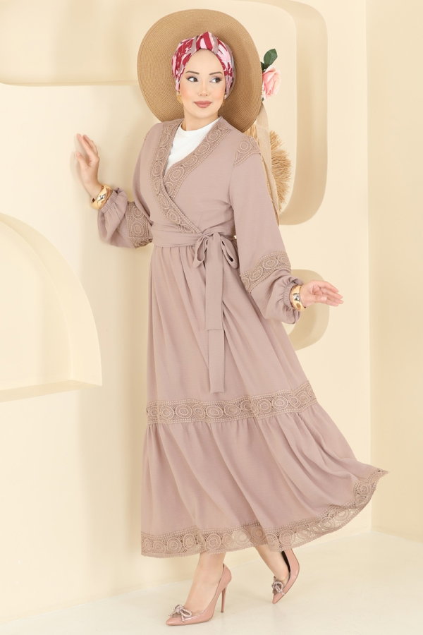 Modaselvim مهرجان الفرص طقم بيج 2880SLK540