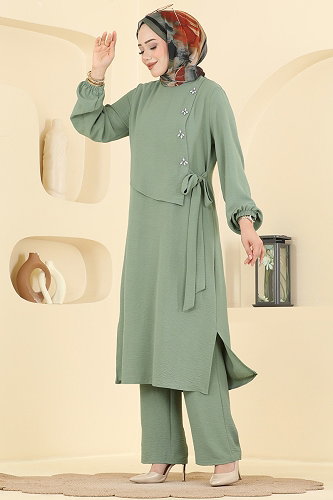 moda selvim Combined 2883SLK540 Almond Green - Thumbnail