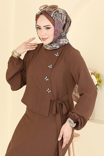 moda selvim Combined 2883SLK540 Brown - Thumbnail
