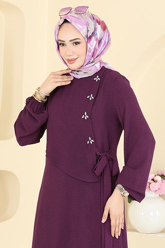 moda selvim Combined 2883SLK540 Damson - Thumbnail