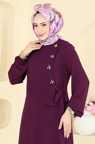 moda selvim Combined 2883SLK540 Damson - Thumbnail